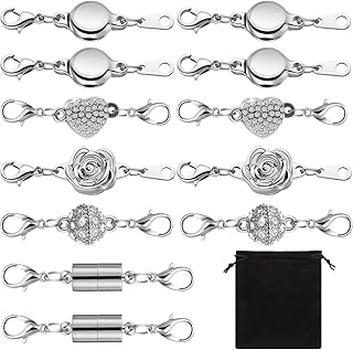 MTLEE 12 Pcs Necklace Magnetic Clasps and Closures L...