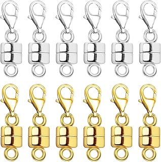 OHINGLT Magnetic Necklace Clasp Extra Strong, Gold a...