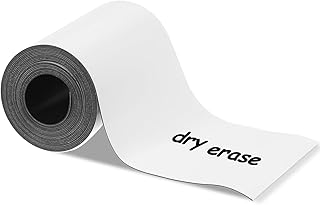 Pack Dry Erase Magnetic Label Strips 3 x 25 Feet Whi...