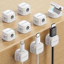 Pack Magnetic Cable Clips [Cable Smooth Adjustable] ...