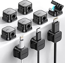 Pack Magnetic Cable Clips [Cable Smooth Adjustable] ...
