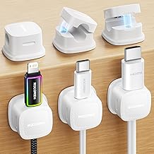 Pack Magnetic Cable Clips, Rocoren Smooth Adjustable...