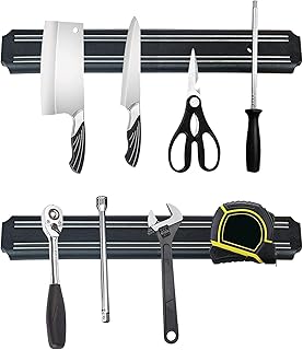 Pack Powerful Magnetic Knife Holder, Kitchen Knife M...