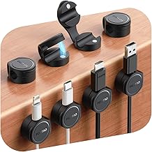 Pack Silicone Cord Organizer Magnetic Cable Clips, A...