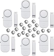 Pack Wireless Security WindowDoor Alarm, Magnetic Se...