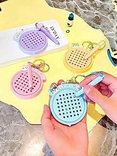 PC Mini Magnetic Fidget Stress Relief Steel Ball Drawing Board With Keychain