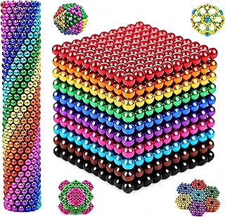 PCS 𝙈𝙖𝙜𝙣𝙚𝙩𝙞𝙘 Balls Building 3MM, 10 Colors Stress Relief Desk Toys for A