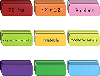 Pcs Dry Erase Magnetic Labels, 3.2x1.2 Magnets Name ...