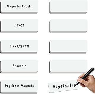 Pcs Magnetic Dry Erase Labels Whiteboard Magnets Siz...