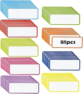 Pcs Magnetic Dry Erase Labels,3.1x1.2Inch Colorful N...