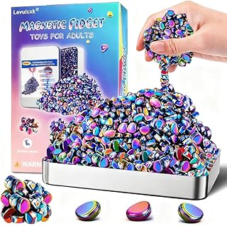 PCS Magnetic Fidget Toys for Adults – Magnet Fidget, Magnetic Balls, Beads, Rock