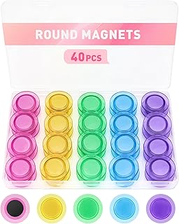 Pcs Round Whiteboard Magnets, 1.18 Inch Dry Board Re...