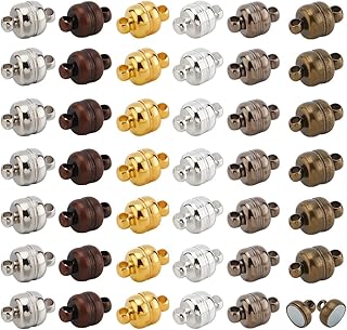 PH PandaHall 100 Sets Magnetic Clasps Mixed Color Ne...
