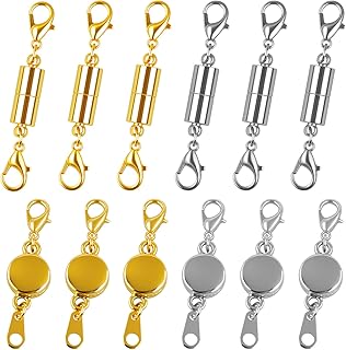 Phinus 12 Pcs Magnetic Necklace Clasps and Closures,...