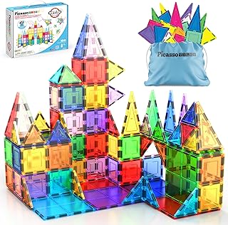 PicassoTiles 100 Piece Set 100pcs Magnet Building Ti...