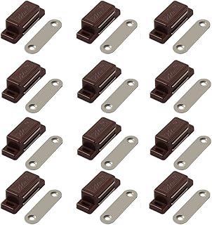 QEDT Cabinet Magnetic Latch - 12 Pack Brown Cabinet ...