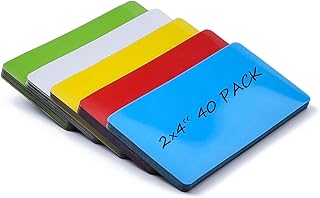 Realth Dry Erase Magnetic Labels Multicolor (2'' × 4...