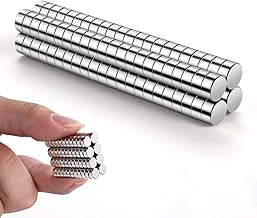 rhinocats 80Pcs Small Round Magnets,6x3mm Mini Magnets for 3D Printing,Miniature