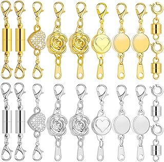 ROADPLUM 6 Styles 20 Pcs Magnetic Necklace Clasps, E...