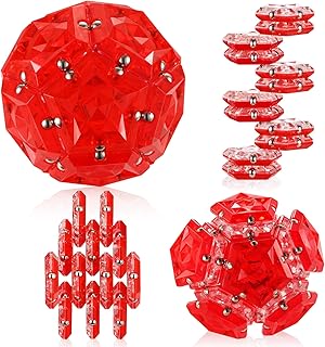RoomyRoc Magnetic Fidget Sphere - Pentagons Magnets Balls - 12 Piece Set -