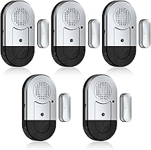 Sanjie Door Window Alarms - 5 Pack,125dB,Volume Cont...