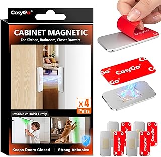 Sets Extra Strong Magnetic Cabinet Door Catch, No-Dr...