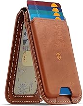 SHIELDON Genuine Leather Card Holder for Phone, Stro...