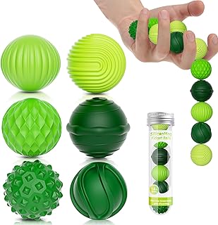 Silicone Magnetic Balls, Fidget Toys, 6-Pack Stress Relief Toys for Adults, Teen
