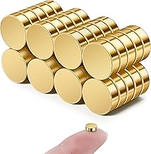 SMARTAKE 40 Pcs Refrigerator Magnets, 6x2mm Small Round Fridge Magnets, Multi-Us