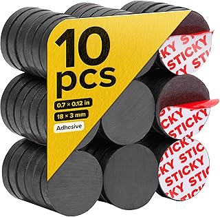 Strong Ceramic Round Small Magnets with Adhesive Bac...