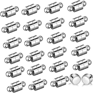 Sureio 24 Pairs Magnetic Necklace Bracelet Clasps Ma...