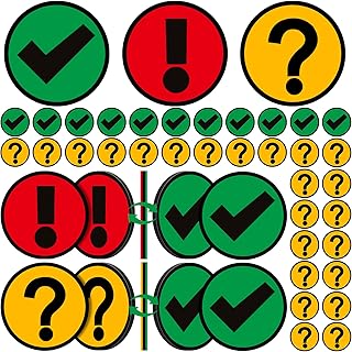 Tellegloww 40 Pcs Double-Sided Red Green Yellow Magn...