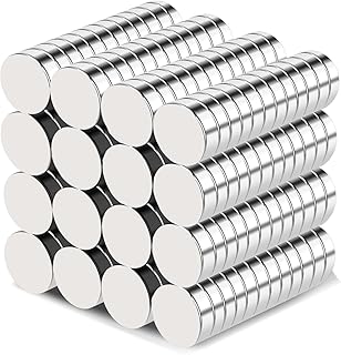 TRYMAG 10x3mm Small 120Pcs Tiny Rare Earth Magnets, Strong Round Fridge Mag