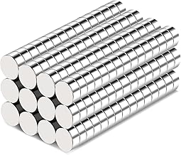 TRYMAG 160Pcs Refrigerator Magnets, 6x3mm Small Round Rare Earth, Multi-Use