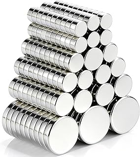 TRYMAG 200Pcs Small Magnets, 4 Different Sizes Tiny Mini Magents, Multi-Use
