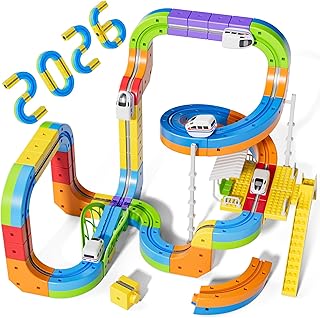 Upgrade Electric Train Set, 3D Cube Track-DIY Rail C...