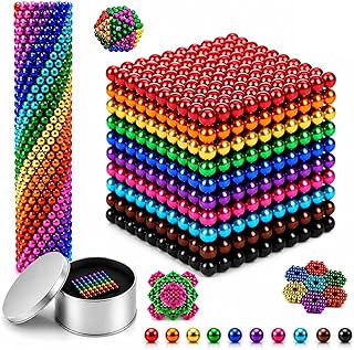 Upgraded Colourful 3mm 𝙈𝙖𝙜𝙣𝙚𝙩𝙞𝙘 Balls Set, Interactive 3D Assembly Build