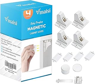 Vmaisi Magnetic Cabinet Locks for Babies (Stardand, ...