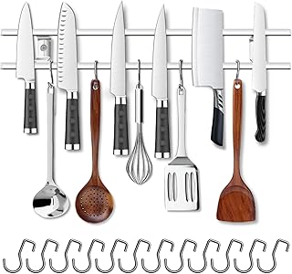 YIIYIIN 24-Inch Magnetic Knife Holder for Wall – 304...
